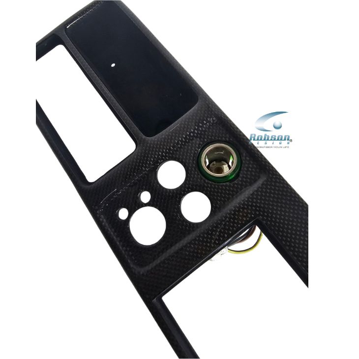 Ferrari 430 Coupe Spider/Scuderia 2004-2009 Genuine plain Carbon Fiber Gear Panel (core exchange required) - Image 4