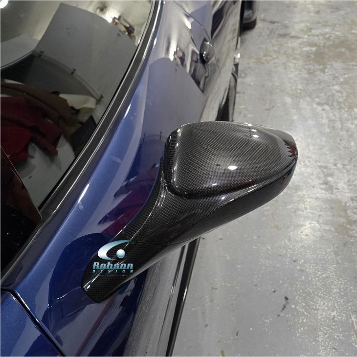 Ferrari 458 Italia 2009-2015 Genuine plain Carbon Fiber Side Mirror Cover 4pcs set (core exchange required) - Image 4