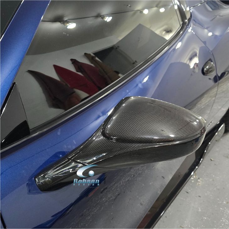 Ferrari 458 Italia 2009-2015 Genuine plain Carbon Fiber Side Mirror Cover 4pcs set (core exchange required) - Image 3
