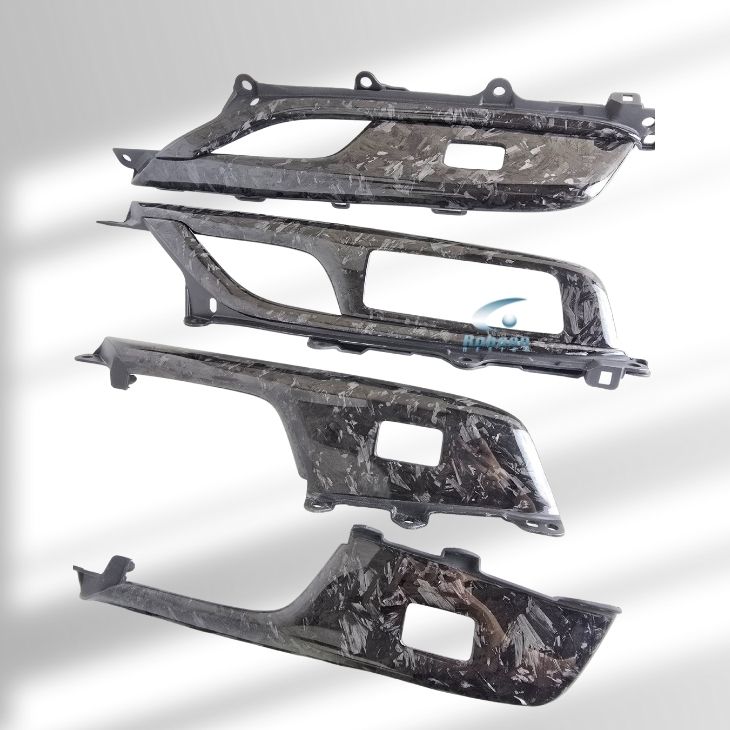 Toyota Harrier Hybrid 2025 Premium Forged Carbon Fiber Power Window Panels*4pcs* (core exchange required)