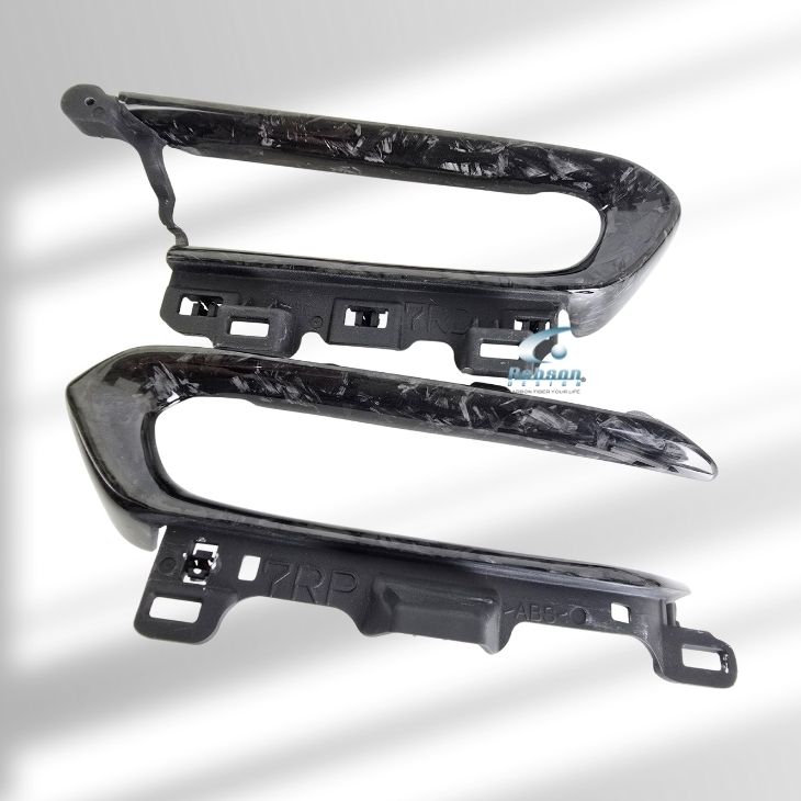 Toyota Harrier Hybrid 2025 Premium Forged Carbon Fiber Dash Aircon Panel*2pcs* (core exchange required) - Image 4