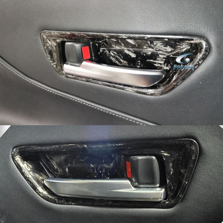 Toyota Harrier Hybrid 2025 Premium Forged Carbon Fiber Door Puller Cover*4pcs* (core exchange required) - Image 2