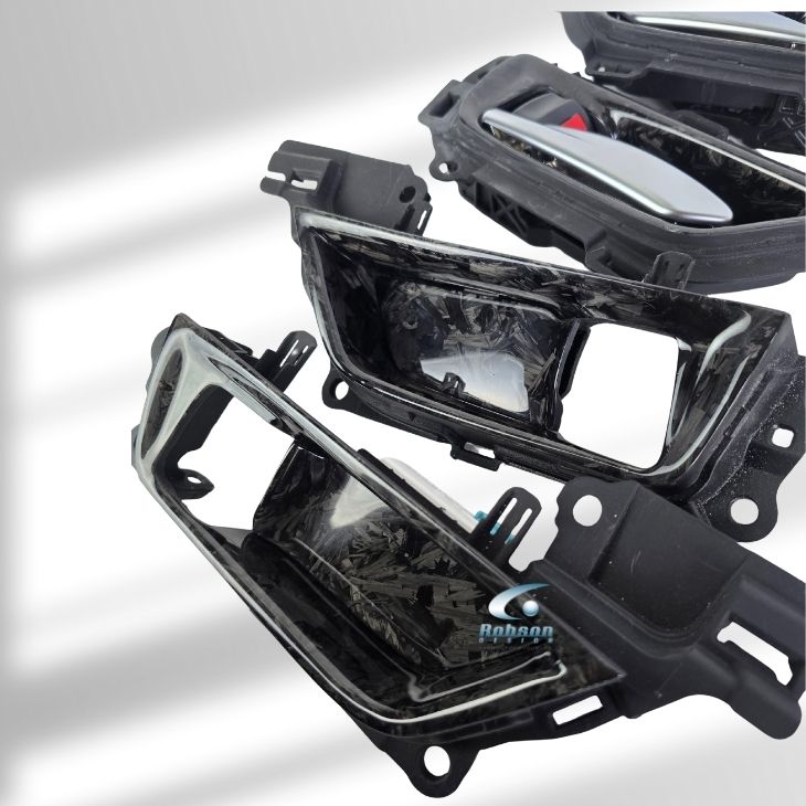 Toyota Harrier Hybrid 2025 Premium Forged Carbon Fiber Door Puller Cover*4pcs* (core exchange required) - Image 3