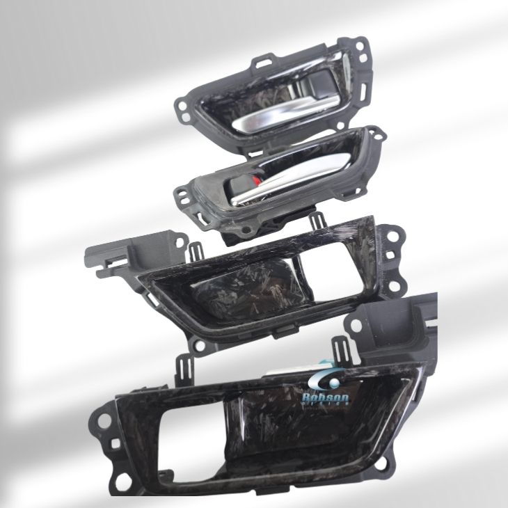 Toyota Harrier Hybrid 2025 Premium Forged Carbon Fiber Door Puller Cover*4pcs* (core exchange required)