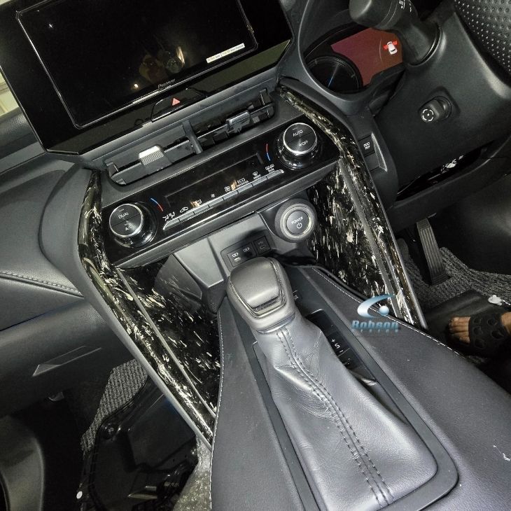 Toyota Harrier Hybrid 2025 Premium Forged Carbon Fiber Center Console Panel*4pcs* (core exchange required) - Image 3