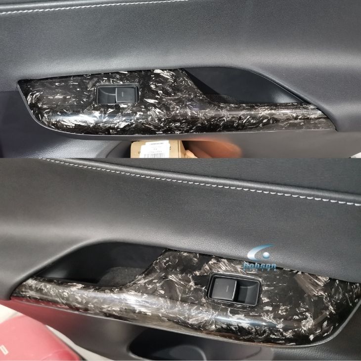 Toyota Harrier Hybrid 2025 Premium Forged Carbon Fiber Power Window Panels*4pcs* (core exchange required) - Image 2