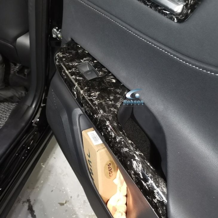 Toyota Harrier Hybrid 2025 Premium Forged Carbon Fiber Power Window Panels*4pcs* (core exchange required) - Image 3