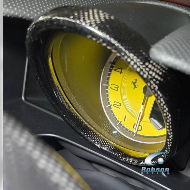 Ferrari Portofino/M Premium Plain Carbon Fiber Instrument Cluster Ring (core exchange required)