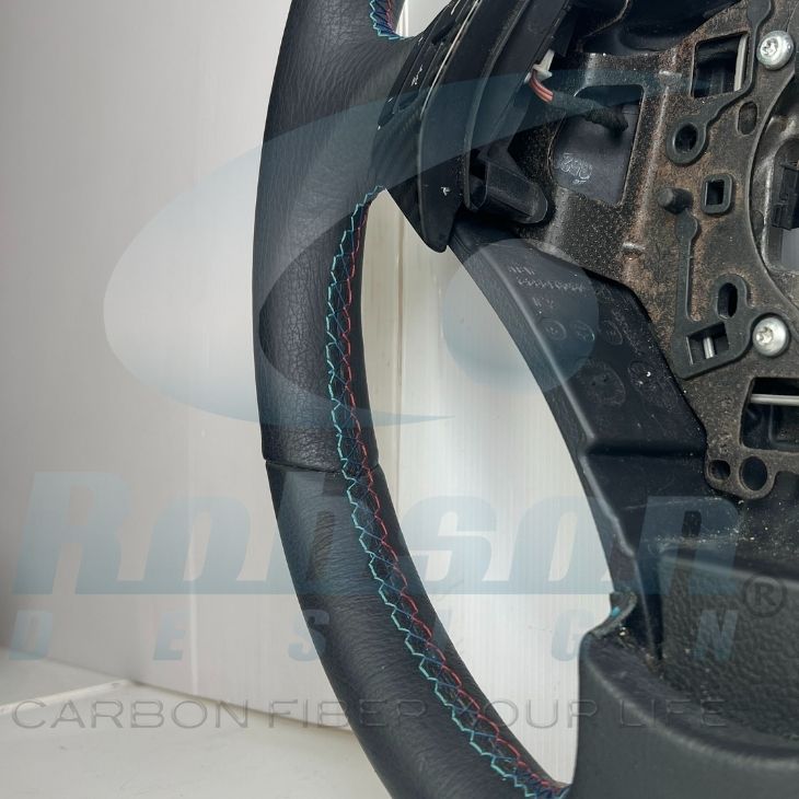 BMW E60 525i 530i 550i OEM Leather Wrapping Steering Wheel 2004-2010(core exchange required) - Image 2