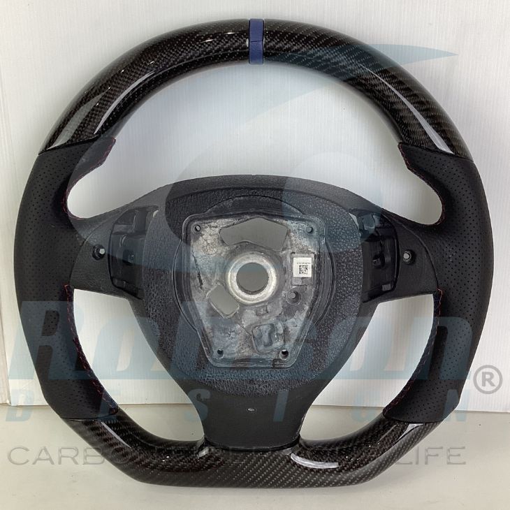BMW F10 F01 F11 F07 7/5 Series Genuine carbon Fiber Steering Wheel 2006-2013-*Blue Ring*(core exchange required) - Image 5