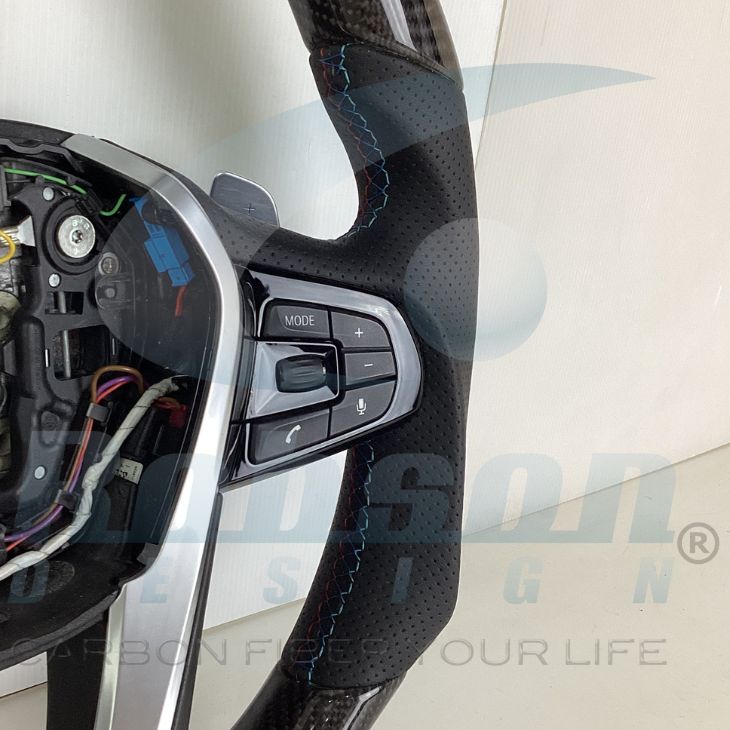 BMW G30 G12 G15 G16 G05 G06 G07 X5 X6 Genuine Carbon Fiber Steering Wheel 2018-2023(core exchange required) - Image 3