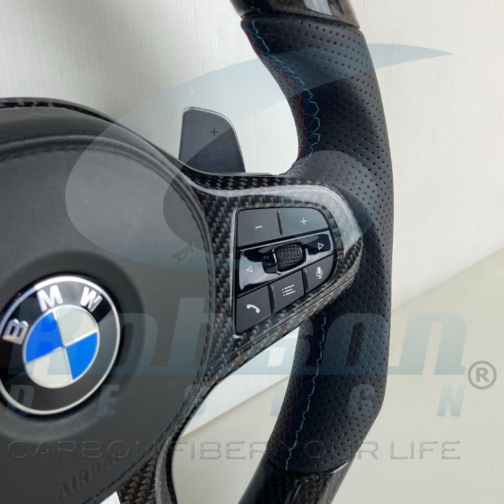 BMW G30 G31 G38 G32 X2 G02 X3 G01 G08 5/6 Series Genuine Carbon Fiber Steering Wheel(core exchange required) - Image 3