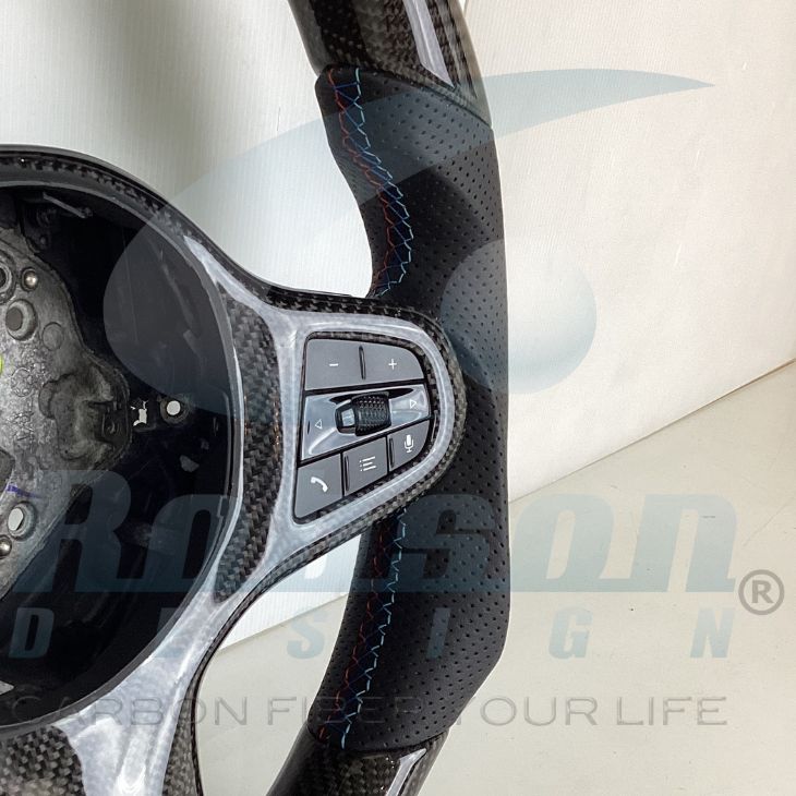 BMW G30 G31 G38 G32 X2 G02 X3 G01 G08 5/6 Series 2017-2020 Genuine Carbon Fiber Steering Wheel(core exchange required) - Image 5