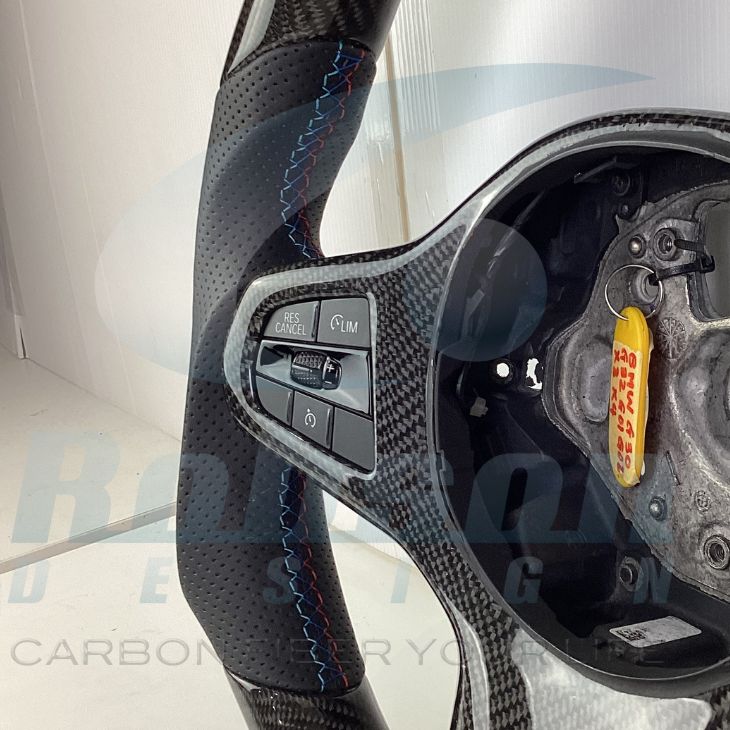 BMW G30 G31 G38 G32 X2 G02 X3 G01 G08 5/6 Series 2017-2020 Genuine Carbon Fiber Steering Wheel(core exchange required) - Image 2