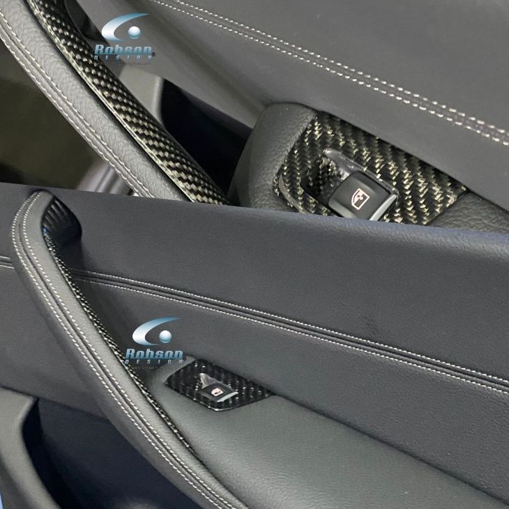 BMW G30 5 Series 2017-2020 Premium Carbon Fiber Power Window Panel- 4pcs (core exchange required) - Image 2