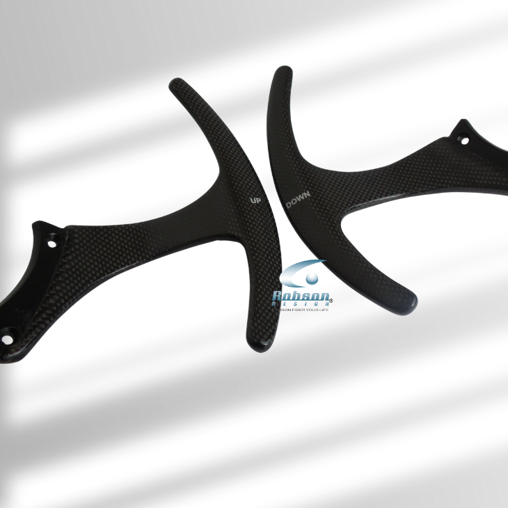 Ferrari 430 458 Italia F12 488 GTB Premium Plain Carbon Fiber Extended Paddle Shifter 2009-2015