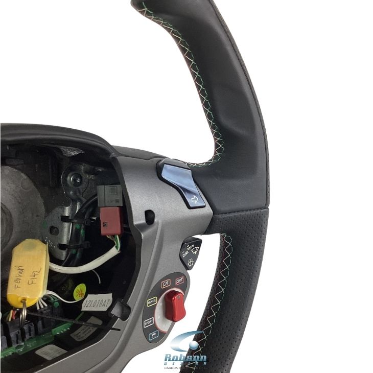 Ferrari California T 458 Italia F12 488 GTB Genuine plain Carbon Fiber Steering Wheel 2009-2015(core exchange required) - Image 4