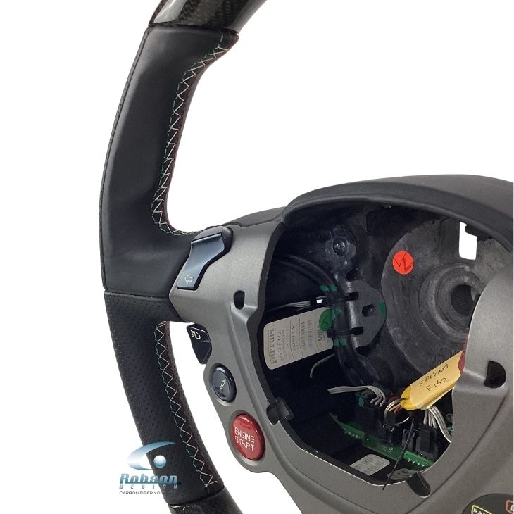 Ferrari California T 458 Italia F12 488 GTB Genuine plain Carbon Fiber Steering Wheel 2009-2015(core exchange required) - Image 3