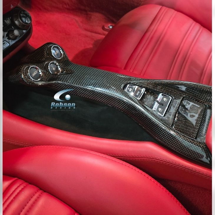 Ferrari California F149 Premium Plain Carbon Fiber Center Gear Tunnel 2011-2015(core exchange required) - Image 4