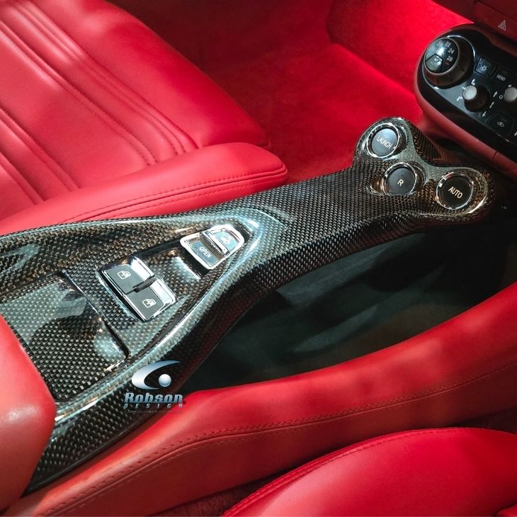 Ferrari California F149 Premium Plain Carbon Fiber Center Gear Tunnel 2011-2015(core exchange required)