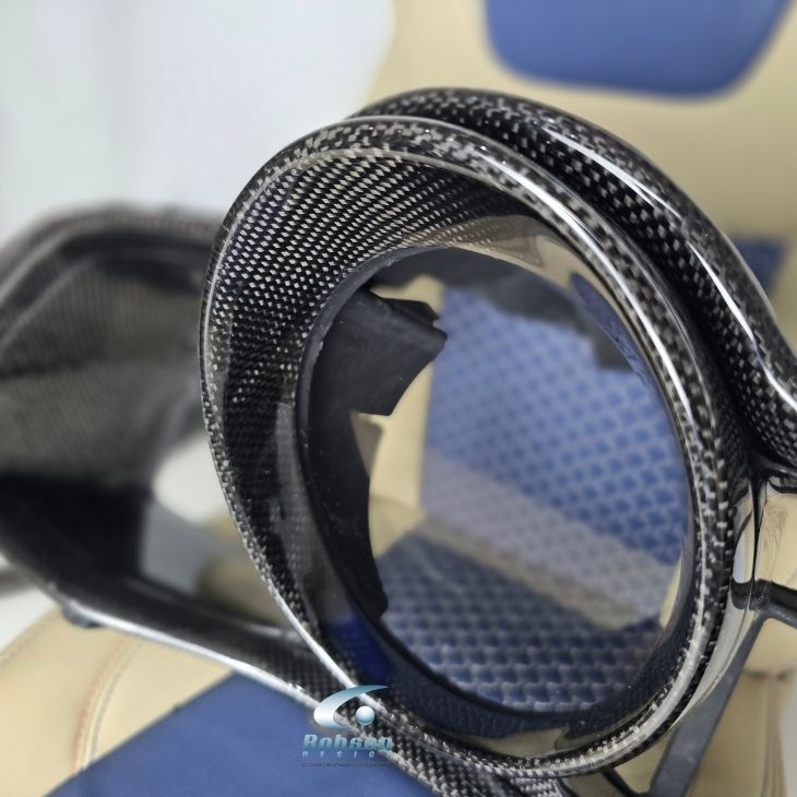 Ferrari 458 Italia Premium Plain Carbon Fiber Instrument Meter Ring 2009-2015(core exchange required) - Image 3