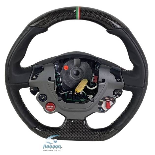 Ferrari California T 458 Italia F12 488 GTB Genuine plain Carbon Fiber Steering Wheel 2009-2015(core exchange required)