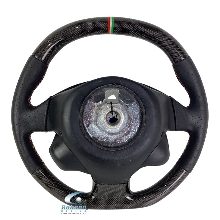 Ferrari 430 Coupe Spider/Scuderia 2004-2009 Coupe Spider Genuine Plain Carbon Fiber Steering Wheel(core exchange required) - Image 5