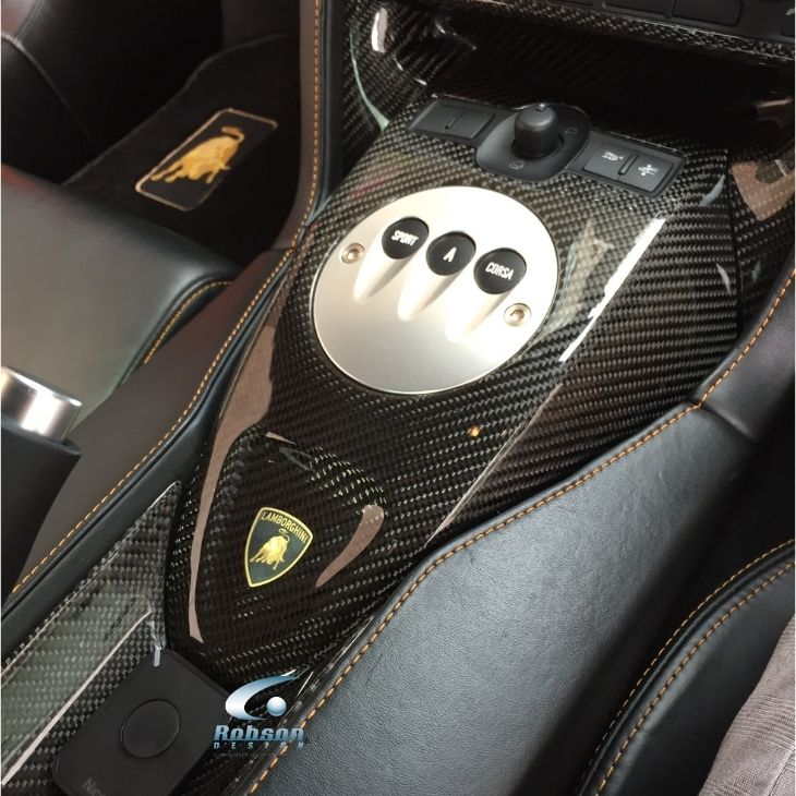Lamborghini Gallardo carbon Fiber Gear Shift Panel-3pcs 2003-2007 (core exchange required)