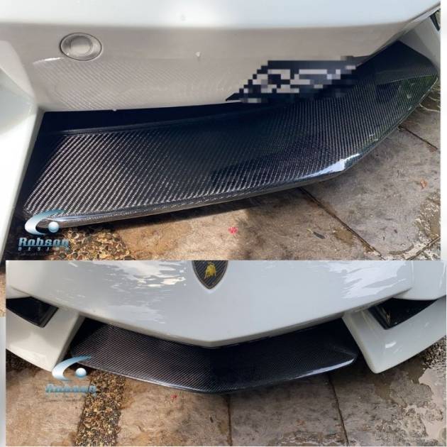 Lamborghini Aventador LP700/LP740/LP750 Premium Carbon Fiber Front Bumper Lip (core exchange required)