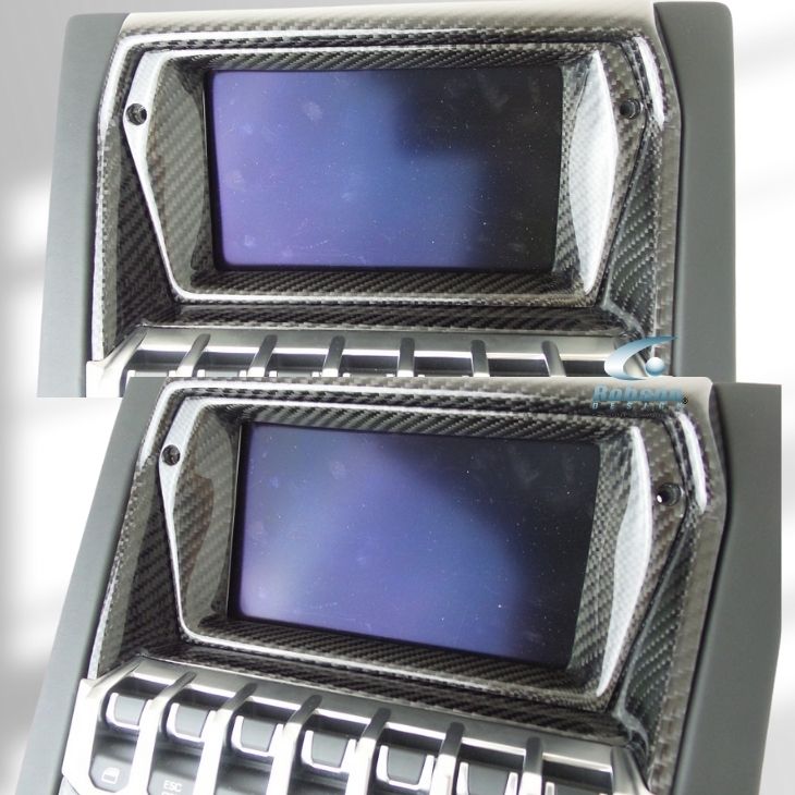Lamborghini Aventador LP700 LP740 LP750 LP770 Premium Carbon Fiber Navigation Trim -2pcs(core exchange required) - Image 2