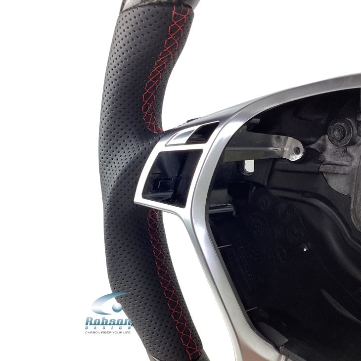 Mercedes Benz W204 C250 W117 CLA45 AMG C250 SLK250 carbon Fiber Steering Wheel 2012-2016 (core exchange required) - Image 2