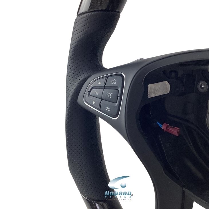 Mercedes Benz A/B/C/E Class GLB E200 E250 W204 W205 W207 W212 W213 2015-2019 carbon Fiber Steering Wheel *black ring*(core exchange required) - Image 3