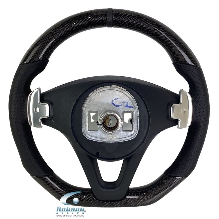Mercedes Benz A/B/C/E Class GLB E200 E250 W204 W205 W207 W212 W213 2015-2019 carbon Fiber Steering Wheel *black ring*(core exchange required) - Image 4