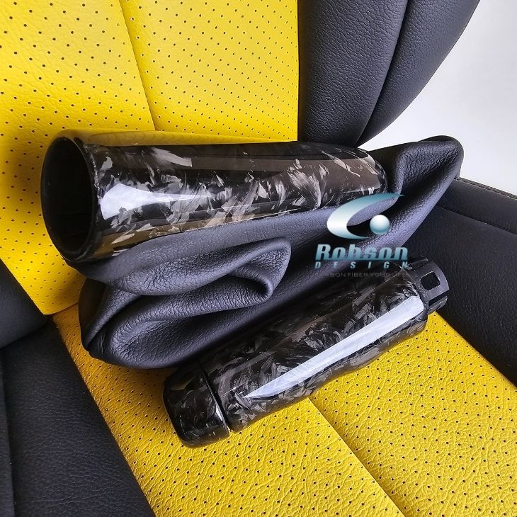 Mini Cooper F54 F55 F56 F57 2014-2020 Genuine Forged Carbon Fiber E-brake Handle(2pcs) (core exchange required)