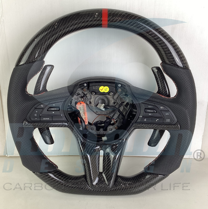 Nissan Nismo GT-R R35 2017-2022 Premium carbon Fiber Steering Wheel **Y-cover & paddle shifter not included**(core exchange required)