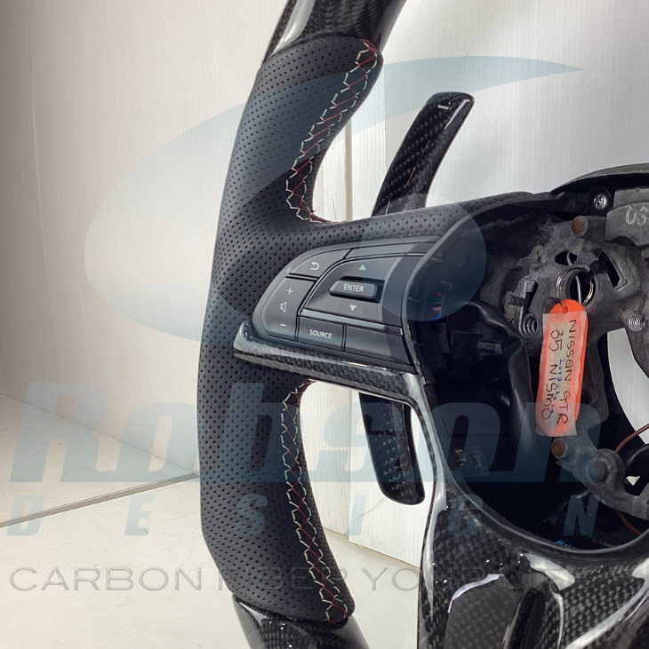 Nissan Nismo GT-R R35 2017-2022 Premium carbon Fiber Steering Wheel **Y-cover & paddle shifter not included**(core exchange required) - Image 4