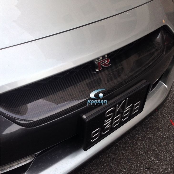 Nissan GTR-35 Premium Carbon Fiber Upper Front Lip 2006-2015 (core exchange required)