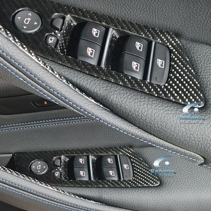 BMW G30 5 Series 2017-2020 Premium Carbon Fiber Power Window Panel- 4pcs (core exchange required)