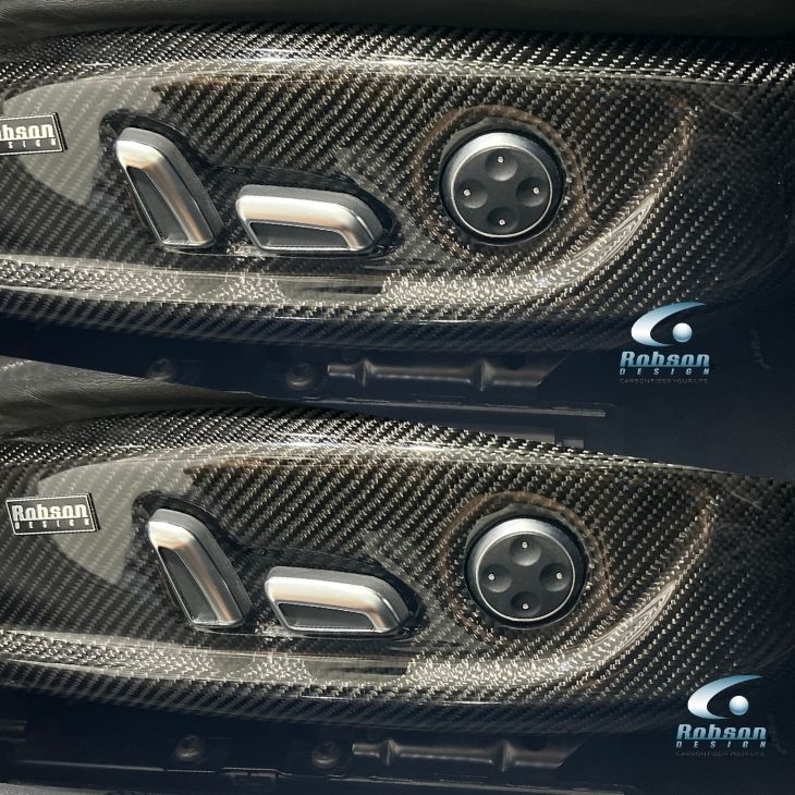 Audi A6 C7 4G S6 RS6 Premium Carbon Lower Seat Panels -2pcs (core exchange required) - Image 4