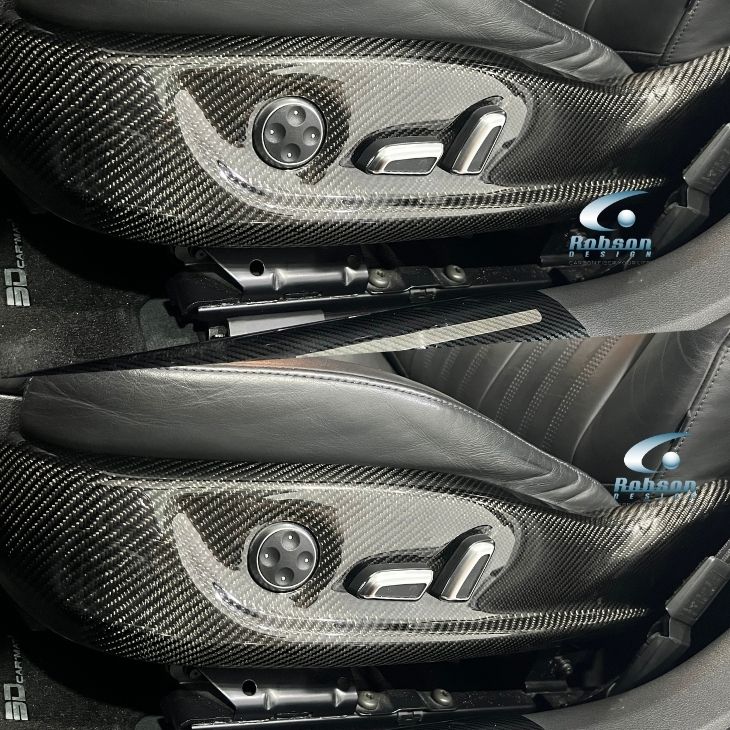 Audi A6 C7 4G S6 RS6 Premium Carbon Lower Seat Panels -2pcs (core exchange required)