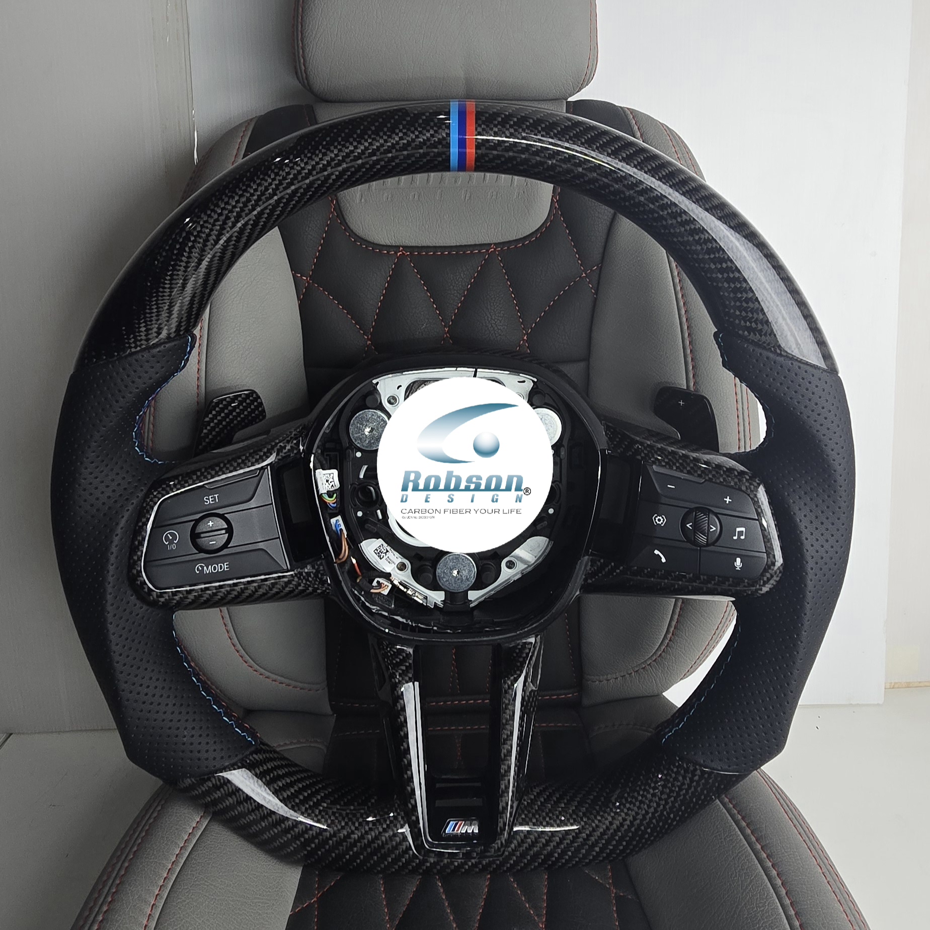 BMW X1 U11 2024 Genuine Carbon Fiber Steering Wheel (core exchange required) - Image 4