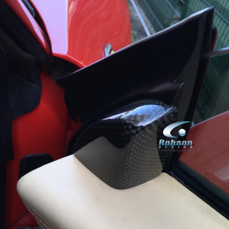 Ferrari 458 Italia Premium Plain Carbon Fiber Inner Triangle Cover 2009-2015(core exchange required) - Image 2
