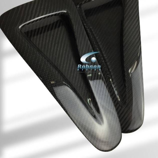 Nissan GTR-35 Premium Carbon Fiber Bonnet Air Vents *2pcs*2006-2015 (core exchange required)