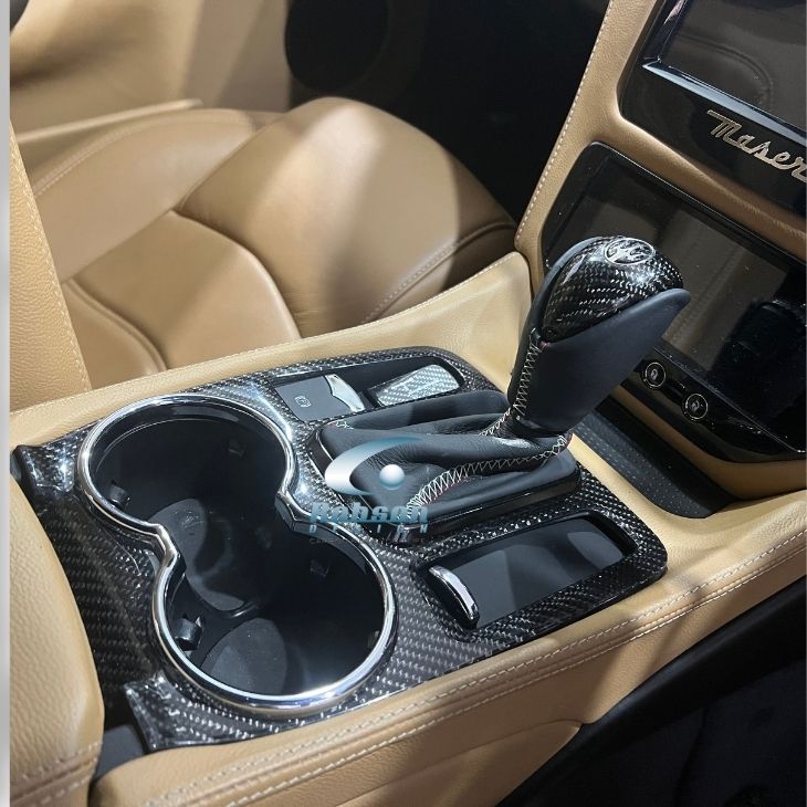 Maserati GranTurismo MC Stradale 2013-2019 carbon Fiber Shift Panel Without Buttons(core exchange required)