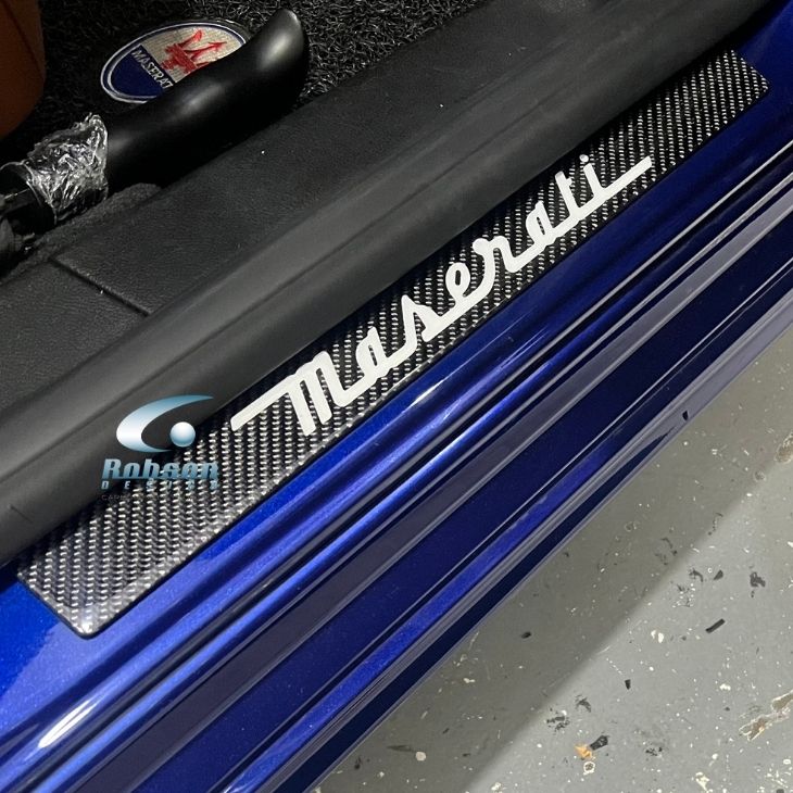 Maserati Ghibli Gran Cabrio Customized Full Carbon Fiber Door Sill Plate (2pcs set) - Image 3