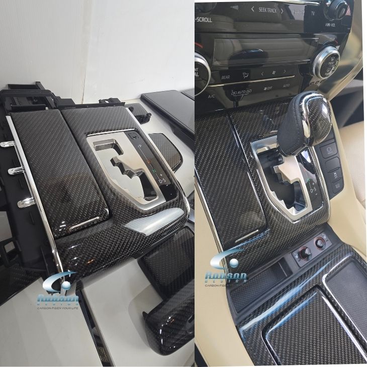 Toyota Alphard/Vellfire 2013-2023 AH30 carbon Fiber Full Interior Panels (core exchange required) - Image 10
