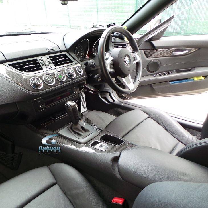 BMW Z4 E85 2003-2008 Premium Carbon Fiber Interior panels(5pcs) (core exchange required)
