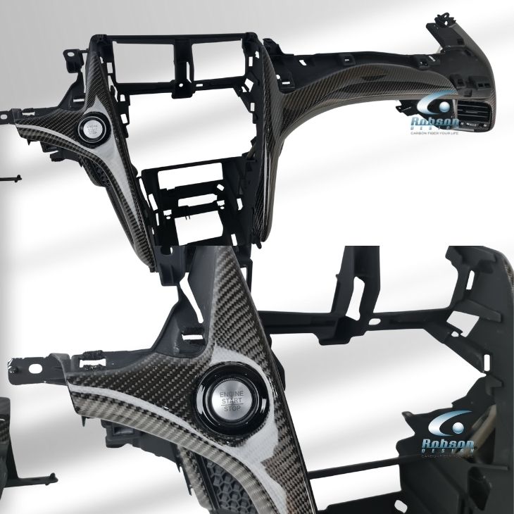 Honda NSX NC1 2017-2022 Premium Carbon Fiber Full Dash Panel (2pcs) (core exchange required) - Image 3