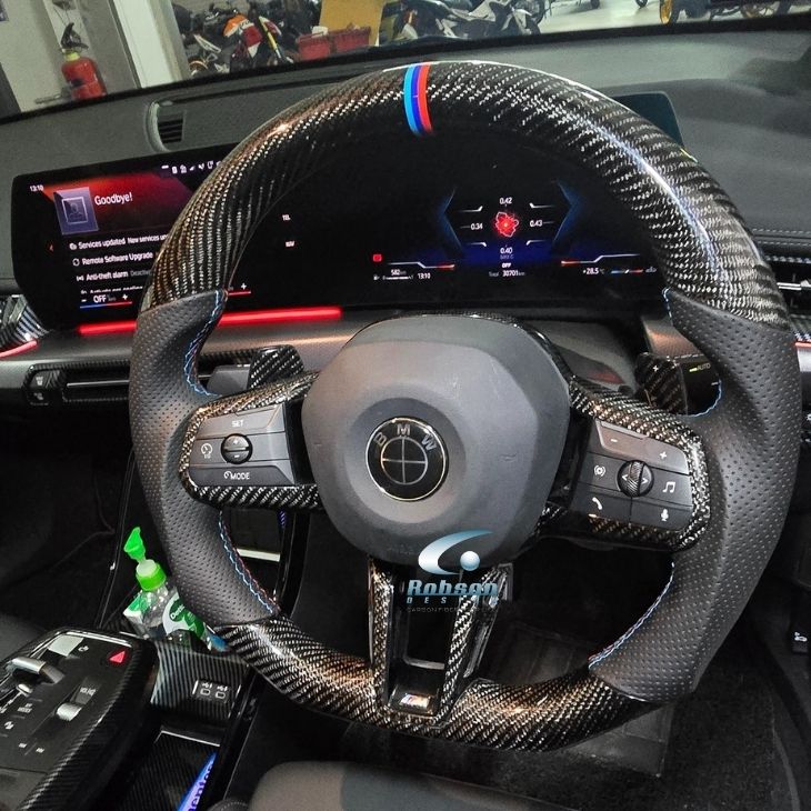 BMW X1 U11 2024 Genuine Carbon Fiber Steering Wheel (core exchange required) - Image 2