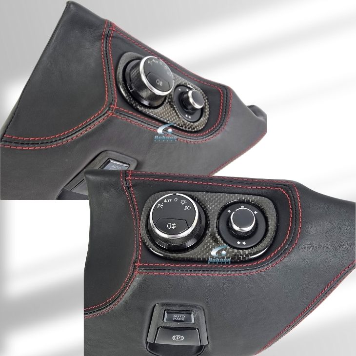 Ferrari 458 Italia Premium Plain Carbon Fiber Headlight Control Panel 2009-2015(core exchange required) - Image 2